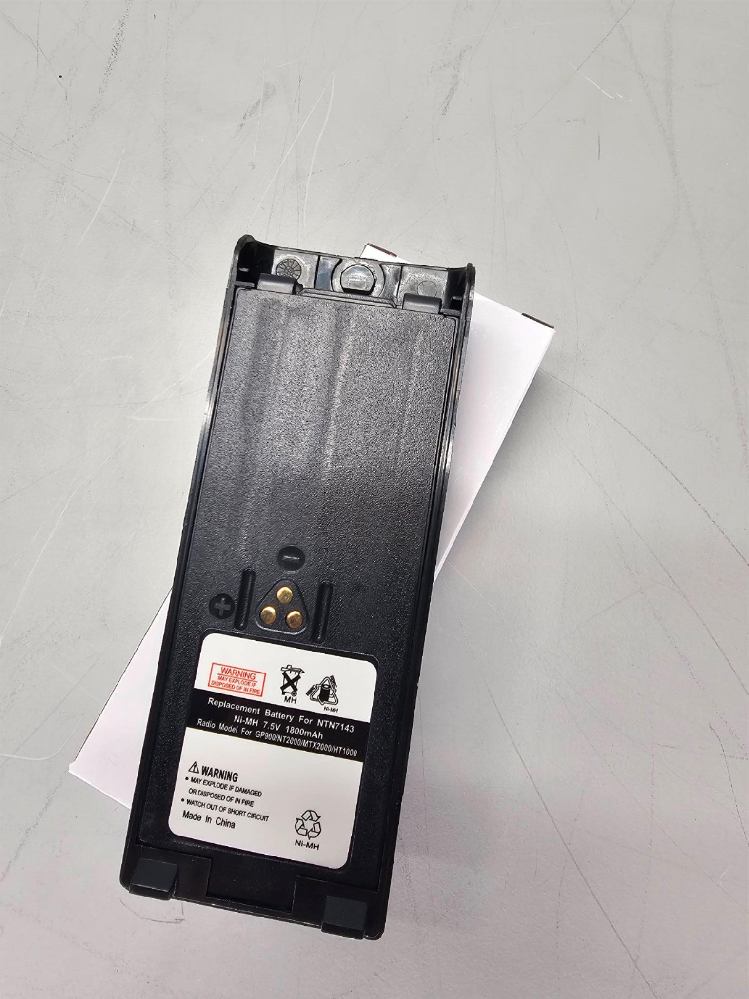 Motorola NTN7143 1200 mAh Ni-MH Replacement Battery for HT1000 Radios
