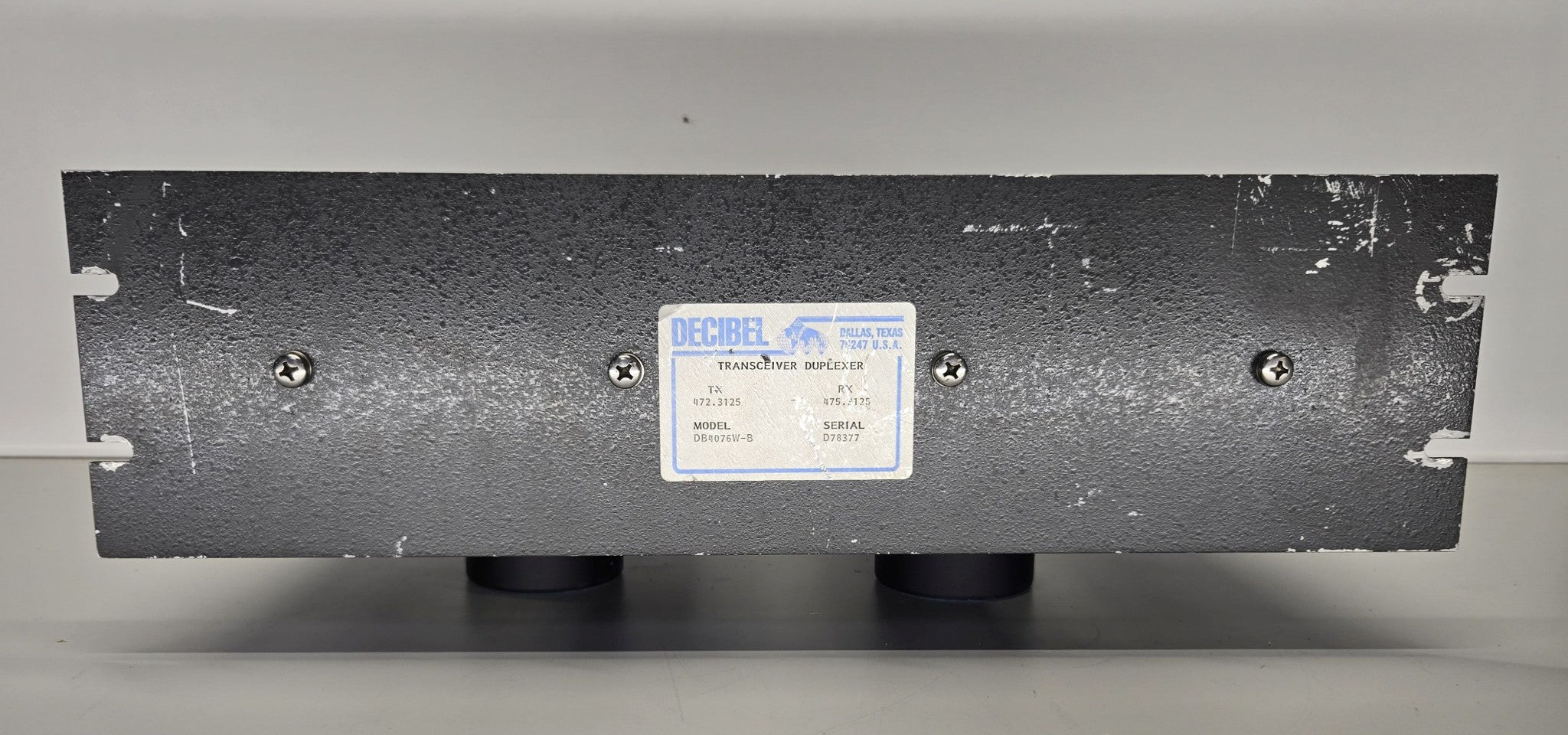 Decibel 4-Cavity Duplexer 470-492 MHz DB4076W-B