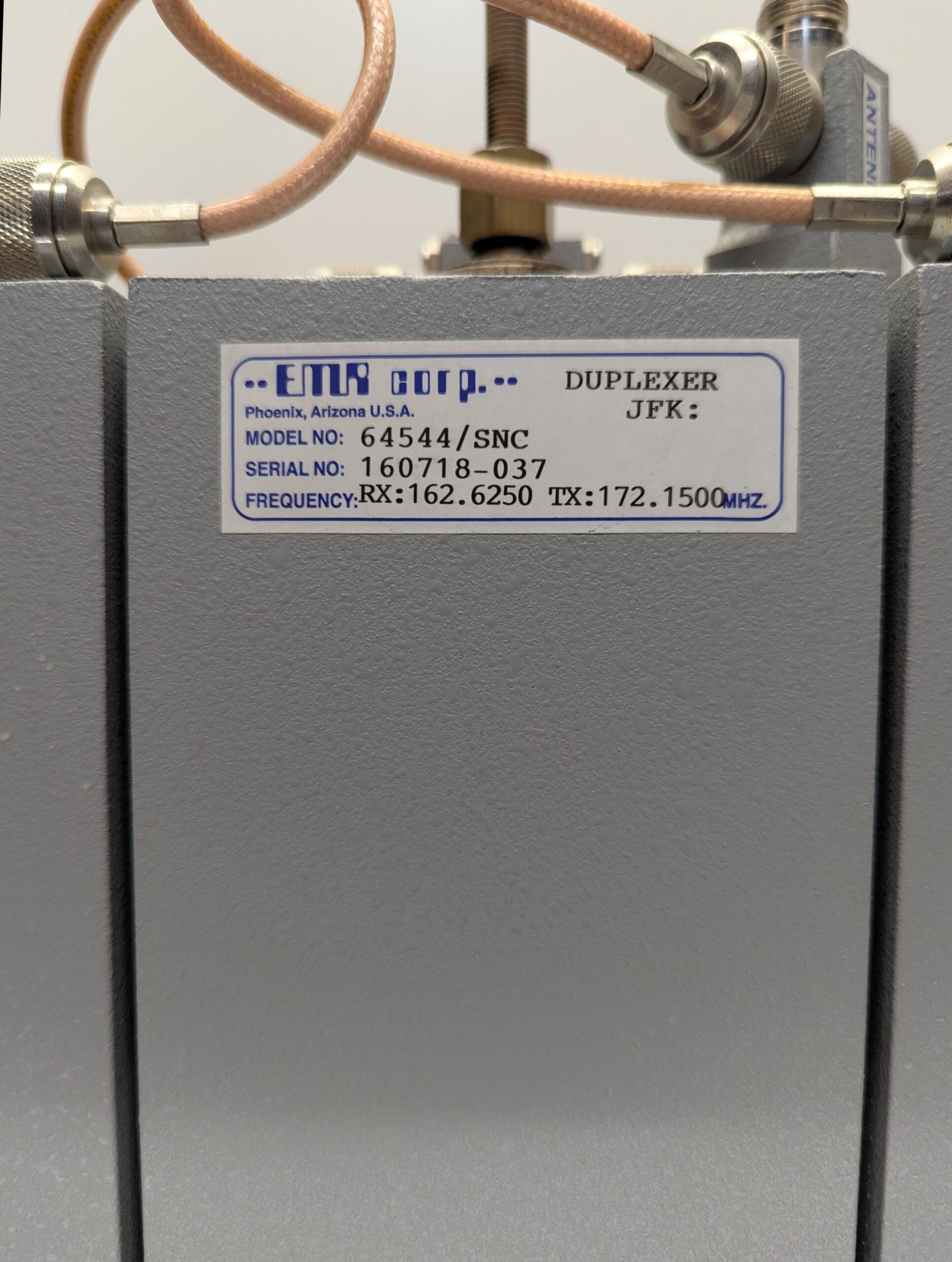 EMR Corp Pass Notch Antenna Duplexer 64544/SNC